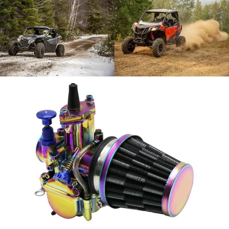 Stylish Colorful Motorcycle Carburetor Air Filter with Mushroom Head High Flow Air Filter for Carburetor Motorcycle Part