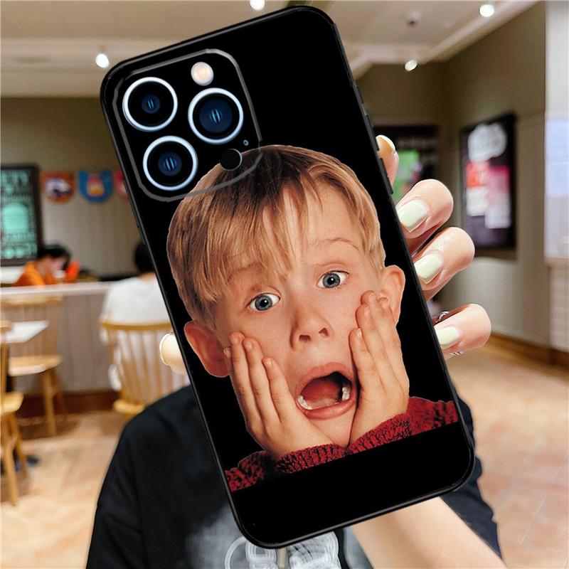 Home Alone Case For iPhone 17 15 14 13 12 11 16 Pro Max Mini Plus 16e 17 Air Bumper Cover Accessories