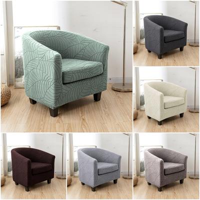 1pc Jacquard Tub Chair Cover Anti-dirt Stretch Spandex Armchair Slipcover All-inclusive Single Sofa Coushion for Living Room