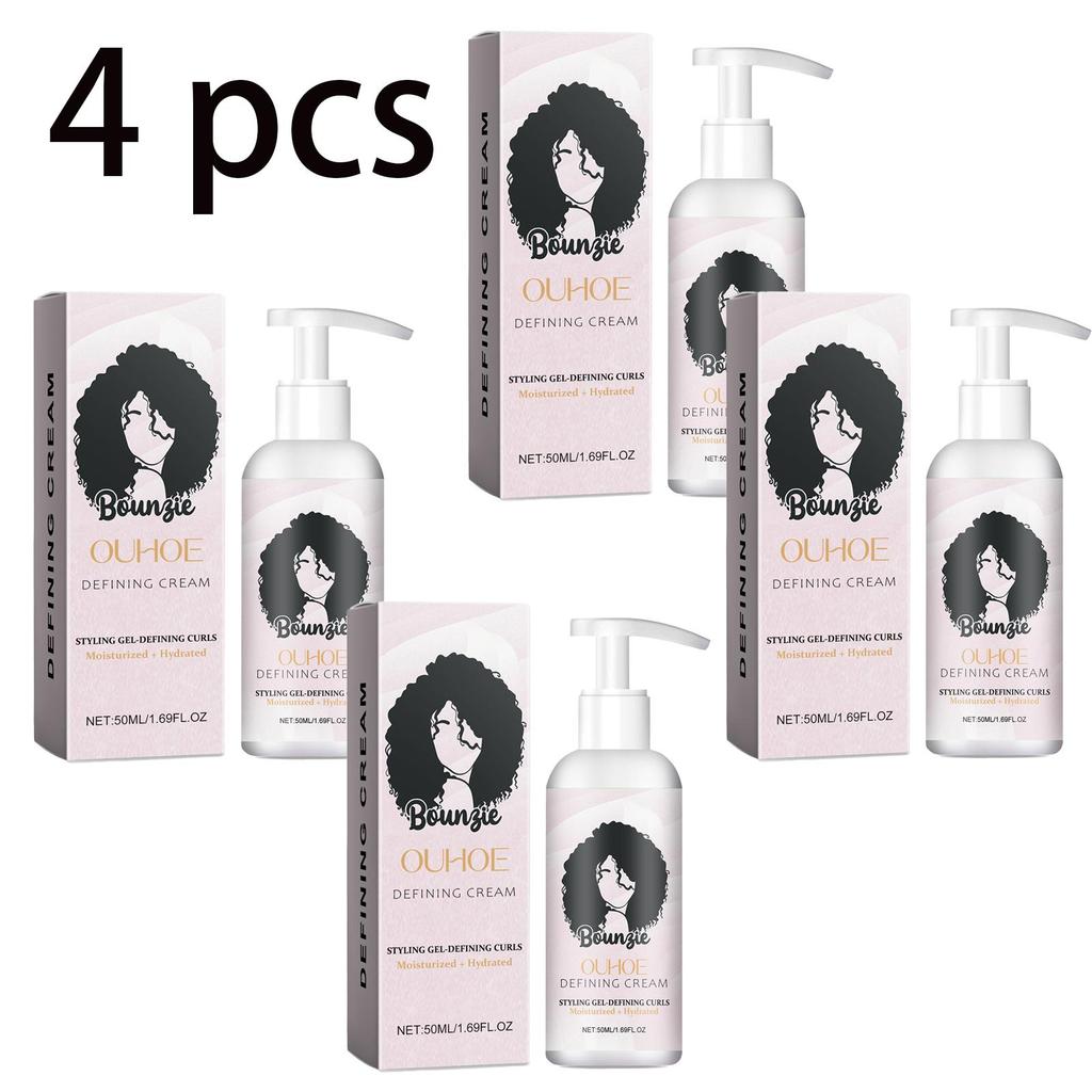 OUHOE Elastic Hair Gel 50ml, Curl Elastic Jelly, Anti-Frizz, Moisturizing and Repairing, Voluminous and Full, Curl Styling and Setting Cream