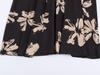 2026 Frühling Europäischer & Amerikanischer Stil Schlankmachendes Bedrucktes V-Ausschnitt Taillenbetonendes Kleid