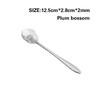 Creative Flower Spoon Stainless Steel Tableware Spoon Dessert Spoon Milk Tea Coffee Spoon