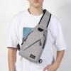 MEXICAN Men's Chest Bag, Travel and Casual, Crossbody Bag, Phone Waist Pack, Canvas Backpack, Cycling, Gray