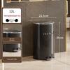 Anbixing 12L Metal Round Pedal Trash Can with Lid