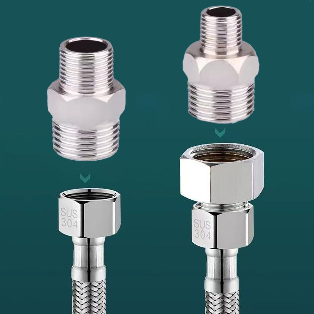 Upgrades Steel Water Pipe Fitting with Leak Proof Designs Steel Pipe Adapter Upgrades for Household & Garden Systems