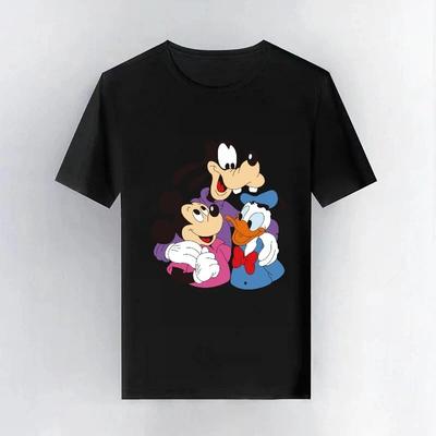 20226 Mickey Mouse Disney Club Activities Y2k Trendy Clothing Man Woman Casual Short Sleeves Sporty Tops Fashion Tshirt