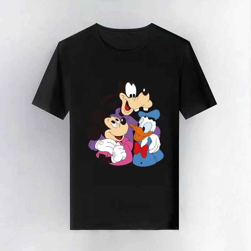 20226 Mickey Mouse Disney Club Activities Y2k Trendy Clothing Man Woman Casual Short Sleeves Sporty Tops Fashion Tshirt