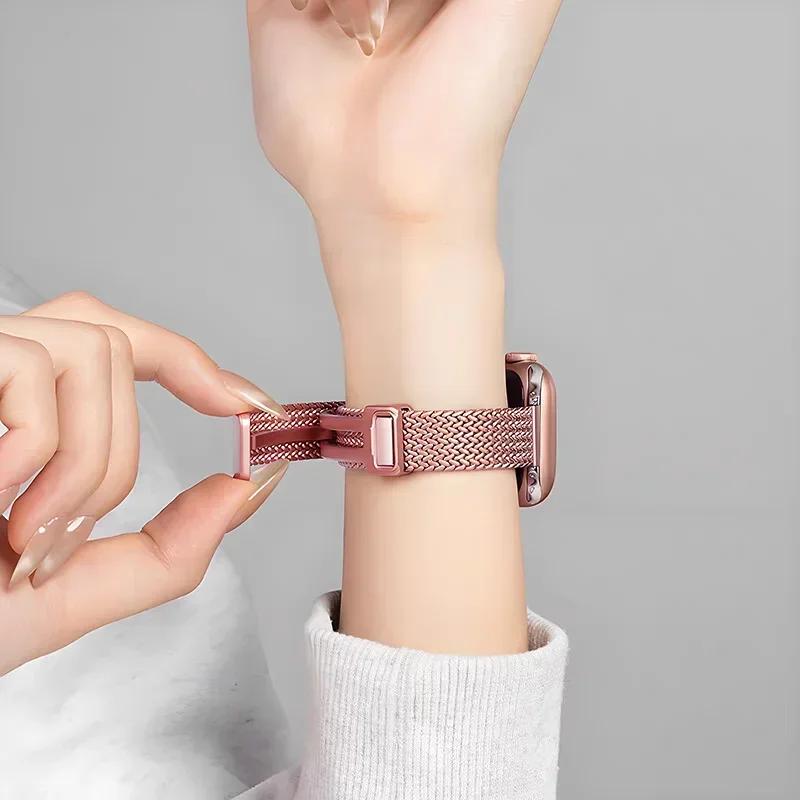Magnetic Loop Band For Apple Watch Ultra3/2 49mm 41 45mm Slim Women Stainless Steel Strap For iwatch SE3 11 10 9 8 40/44/38/42mm