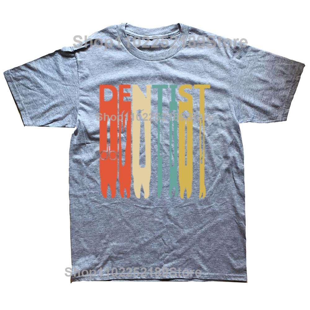 Funny Dental Weapon T-shirt Cotton Tooth Tops Tee Short Sleeve Tshirt Dental Equipments T Shirt Men Dentist Health Care TShirt