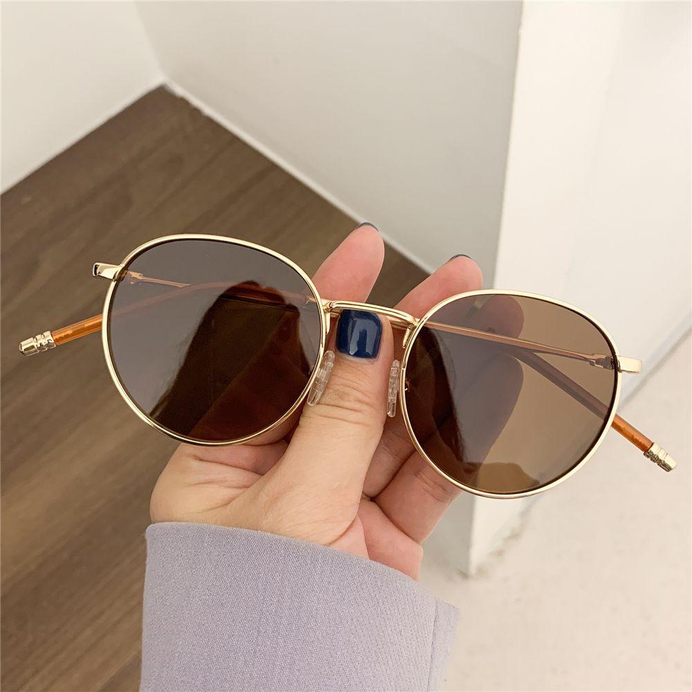 Women Men Sunglases Round Sun Glasses Women's Metal Frame Eyewear Fishing Glasses UV400 Shades2