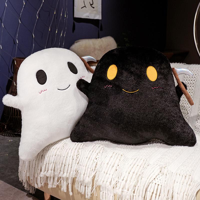 Cartoon Soft Ghost Pillow Plush Toy Doll Ghost Doll Home Pillow Ragdoll Halloween Gift