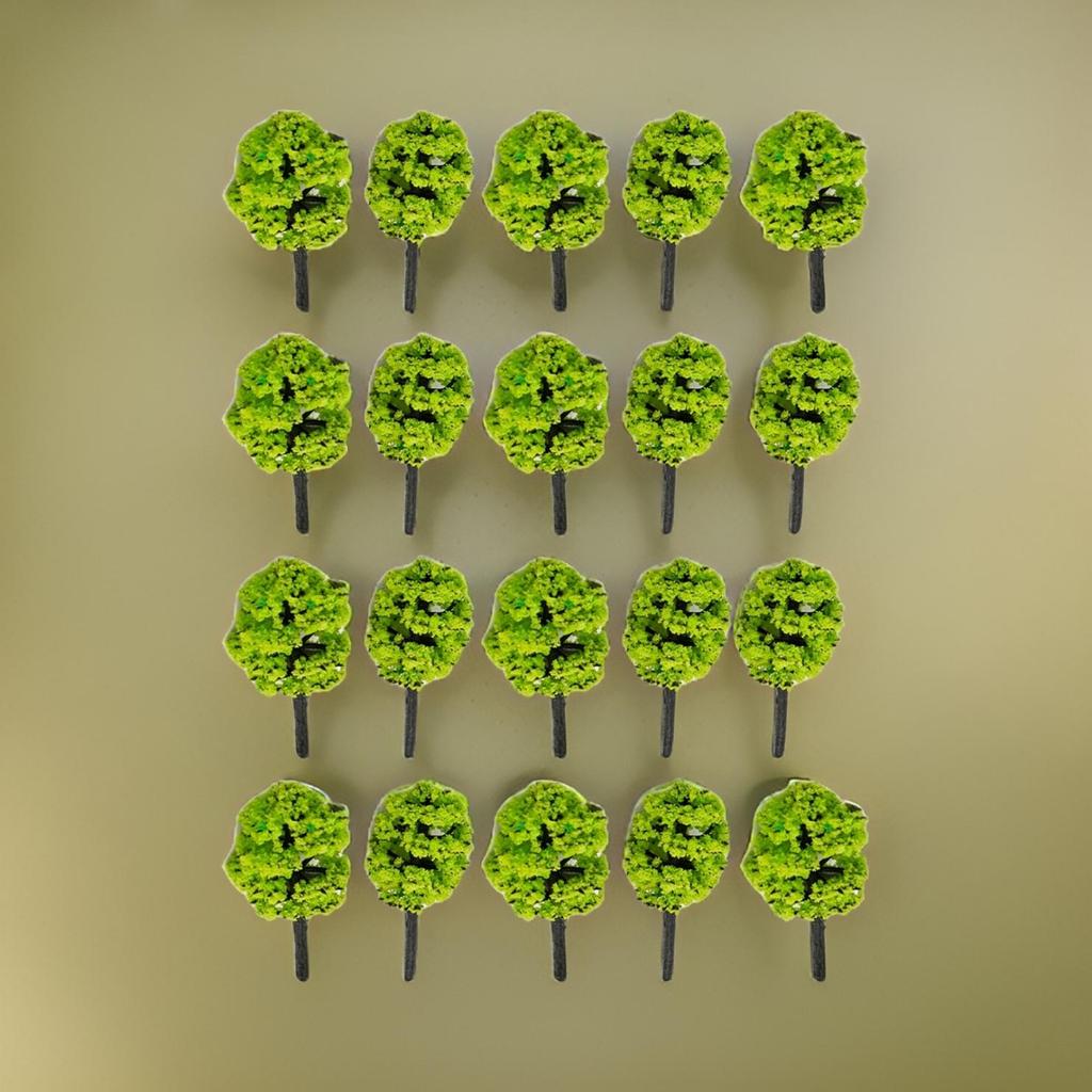 Model Tree 20 Pcs 3.5cm Building Model DIY Decorate