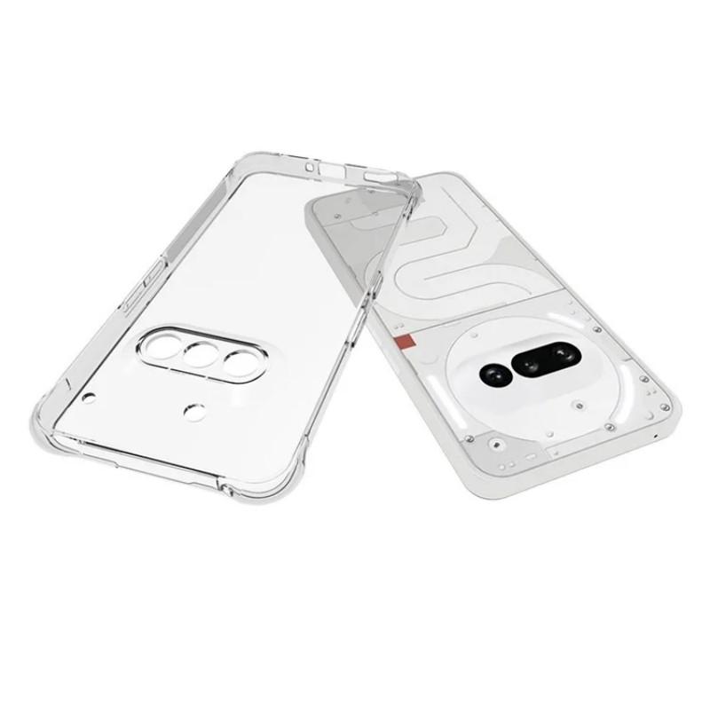 

For Nothing Phone (3a) Clear TPU Case WANLONFENG TM Series 2.0mm Phone Back Cover Transparent