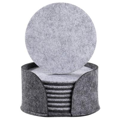 8Pcs Round Heat Bowl Resistance Anti-slip Cup Coasters Pad Mat Household