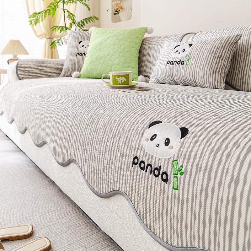 Cool Ice Silk Sofa Cushion Summer Special-shaped Sofa Mat Cushion 2025 New Non-slip Summer Cover Straight Row Seat Cushion