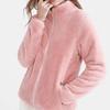 Autumn and Winter Coral Fleece Stand-up Collar Women's Jacket Fleece Warm Thickened Homewear Women's Sports Charge Top