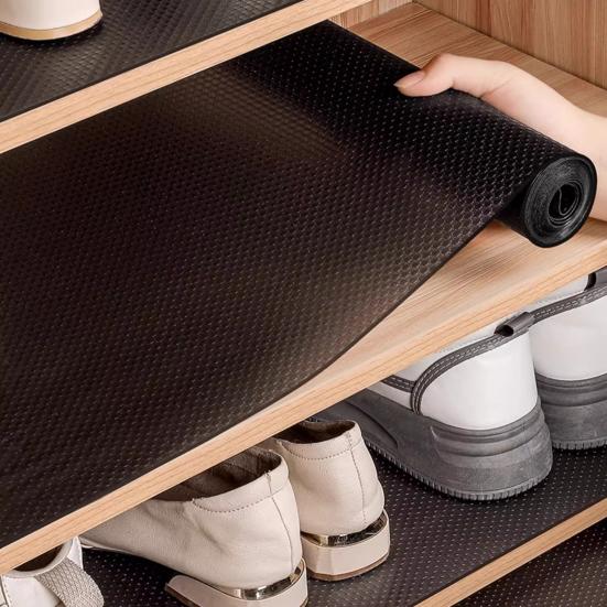 Clear Cabinet Liner Mat Thick EVA Non-Slip Shelf Drawer Liner Waterproof Oil-Proof Shelf Liner