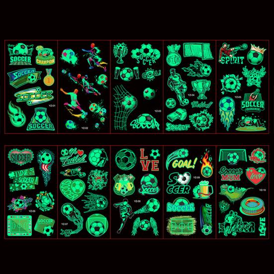 Stylish Football Tattoo Stickers DIY High Viscosity Decoration