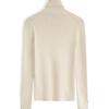 Calvin Klein Autumn Winter Embroidered Comfortable Wool Blend Turtleneck Sweater Women sweater Off-White ZW02292ACF