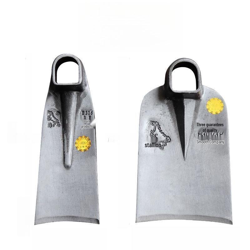 High-Quality Forged High-Manganese Steel One-Piece Weeding and Digging Hoe for Hard Soil - Large Size, Extra Thick Model.