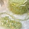 100g Green Thick Yarn Garden Series Hand Mixed Knitting Yarn Handmade Crochet Stick Needle Woven Bag Hair Loop Yarn