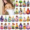 28 Stück Temporäre Tattoos Aquarium Temporäre Tattoo-Aufkleber Baum Planet Cartoon Früchte Für Schultern Frauen Mädchen