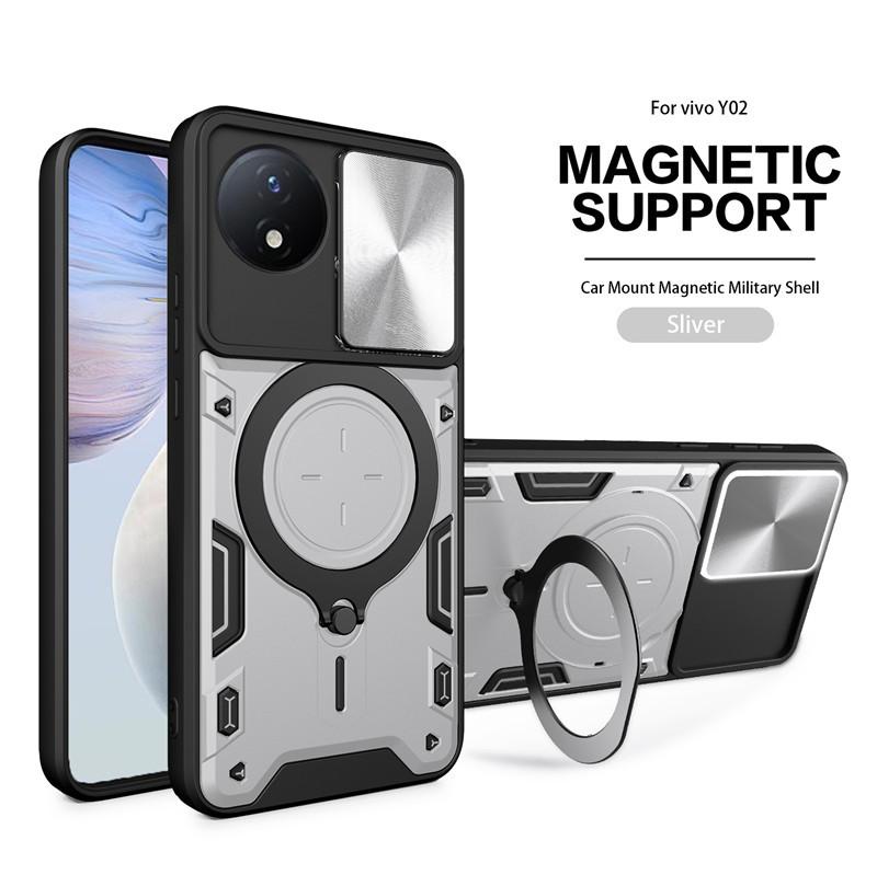 Applicable To Vivo X300 Jiashang Mobile Phone Case iQOO15 Magnetic Suction Push Window Anti-drop Protective Case V25 Three-proof Case
