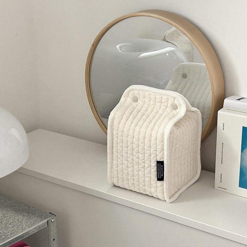 Simple Toast Shape Tissue Box Minimalist Napkin Paper Holder Organizer for Home Office Car Desktop Decoration