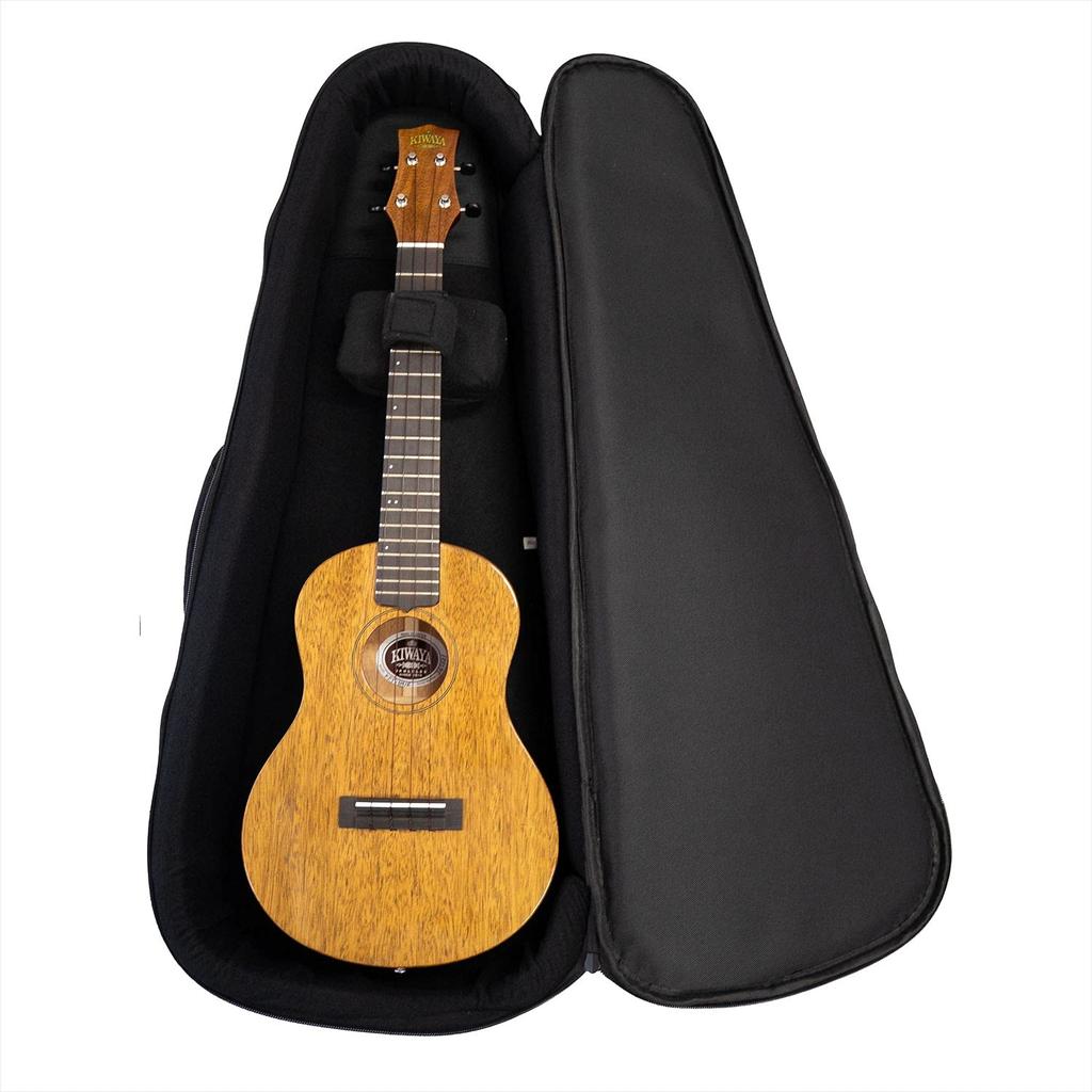 KIWAYA KLC-TenBK Tenor Size Ukulele Light Case (Durable and Lightweight with Retractable Shoulder Strap) Black