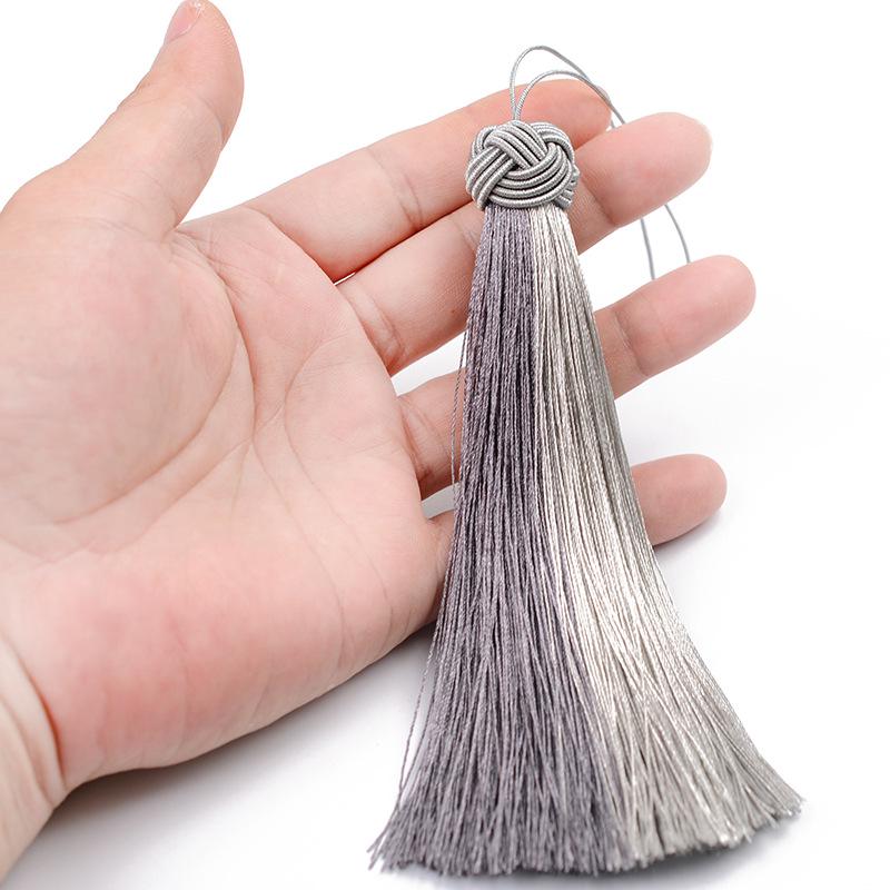Hand-Woven Double Tassel Mixed-Color Bookmark: No Fading or Bending