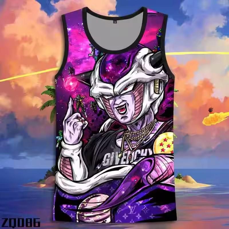 Japanischer Anime Super Saiya Tanktop Dragon Ball Herren Y2k Goku Ärmellos Kinder Herren 6XL Übergroß Mode Streetwear T-Shirt