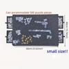 Felt Decorative Puzzle Board - Tiltable Puzzle Desk With 4 Drawers, Holds 500Pcs For Home Decor & Educational Storage