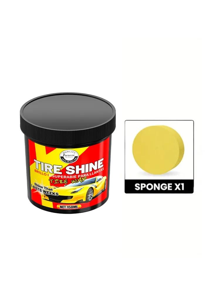 

Блеск для шин Восстановитель пластика - Нежирный, нелипкий черный полироль для салона автомобиля, сидений и отделки Включает губку-аппликатор 150ml