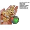 20Pcs Electronic Light Battery Powered Mini LED Lights with Golden Shell DIY Crafts Dollhouses Paper Lanterns Balloons Models Decoration