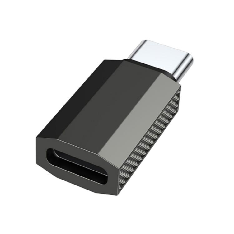 Rechtwinkliger USB-C-Adapter, 100W USB-C-Buchse auf USB-C-Stecker Verlängerungsadapter Typ-C-Strommessgerät Tester für Laptop USB-C