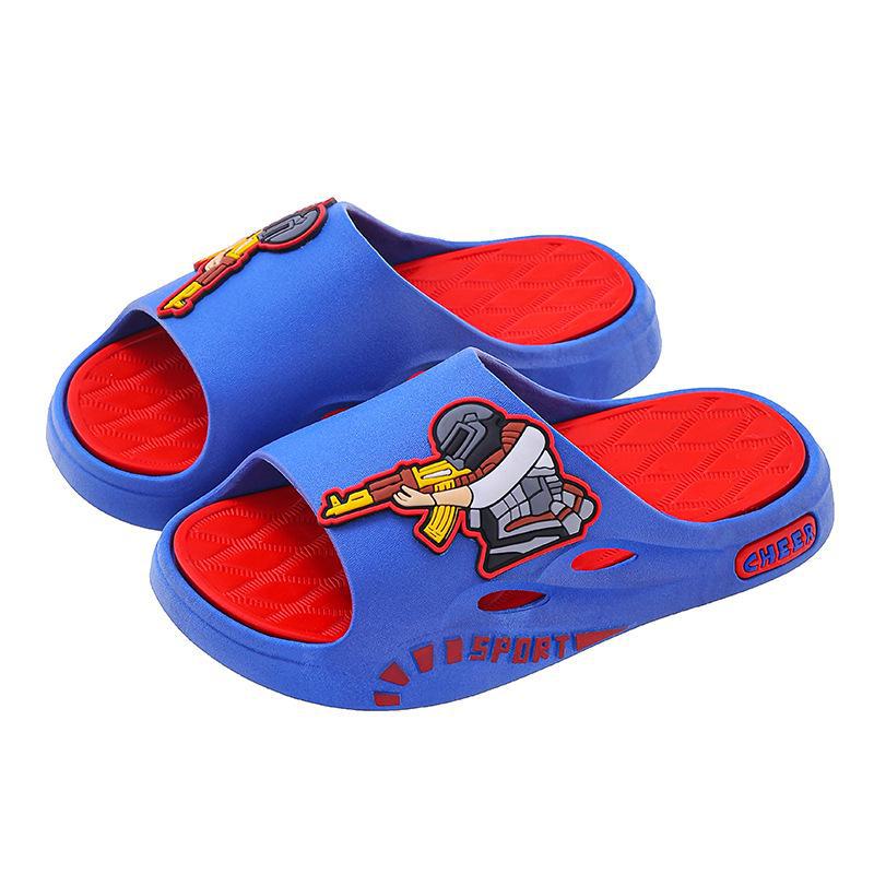Kids Non-Slip Cartoon Slippers for Indoor & Bath - Cute Summer Design for Boys, Girls & Parent-Child