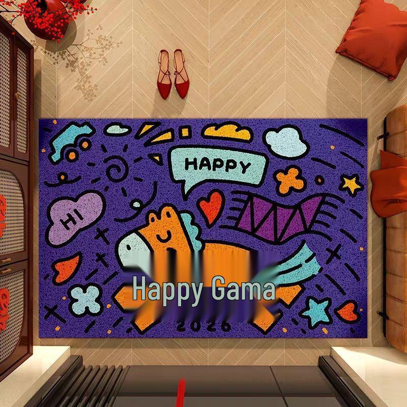 Year of the Horse Non-Slip Dirt-Resistant Entrance Floor Mat