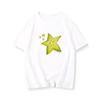 Ladies Summer Short Sleeve Round Collar Pullover Casual Starfruit Printed Teenager Oversize T Shirt Top