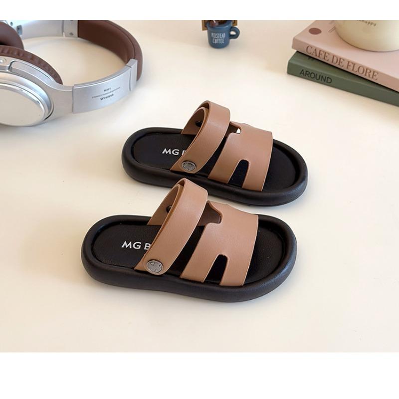 Korean-style Slip-on Casual Soft Sole Beach Sandals for Girls