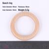 Beech Wood Rings for DIY Jewelry & Crafting - Handmade Weaving Materials, Solid Round Wooden Rings (25/40/45/50/60mm).