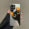 Color Phone Case For Samsung Galaxy S26 S25 S24 S23 S22 Ultra S20 S10 S21 FE 5G Plus Plated IMD Cover Lovely Cat Playing Fun