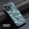 HD Seawater Art Popular Phone Case For iPhone 17 16 15 14 13 12 11 Plus Pro Max  High-end Luxury Magsafe Sheepskin