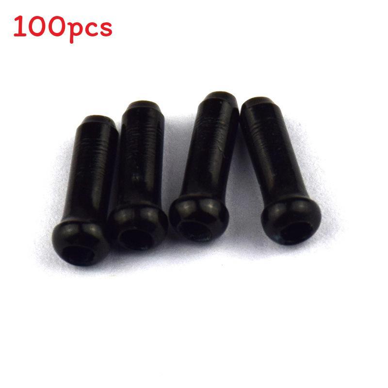 Bicycle Brake Cable End Caps Aluminum Alloy Colorful Set For Mountain Bike Maintenance