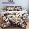 Chainsaw Man Patterned Pillowcase & Duvet Cover Set 3-Piece Anime Bedding Decor Great Gift for Fans YUN6516