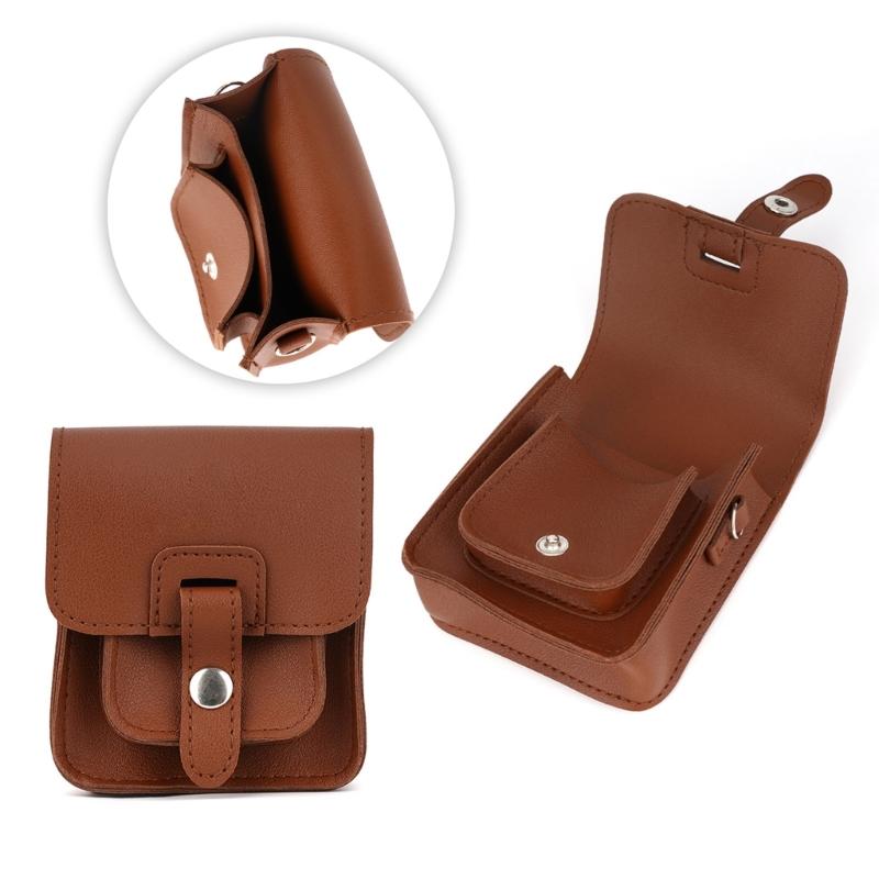 PU Leather Storage Carry Bag Shockproof Water Resistant Organizers Pouches Suitable for RG34XXSP Handheld Console Gamers