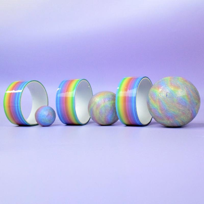 Bila de Bandă Adezivă Colorată Decomprimare Lipicios Rulare DIY Jucării Amuzante Bile Colorate Fabricare Jucărie Colorată Mascare Lipici