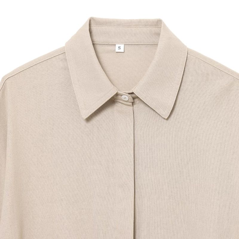 Zab Autumn New Women Clothes Western Style French Style Design Linen Blend Travel Hunting Suit Shirts 2768939