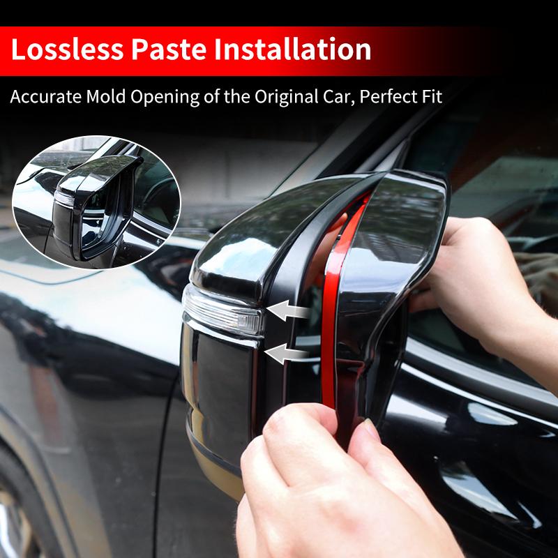 For Toyota Lexus 600 700 LX600 LX700 -2026 Car Mirror Rain Cover Stick-On Keep Mirror Clear Upgraded Exterior Accessories