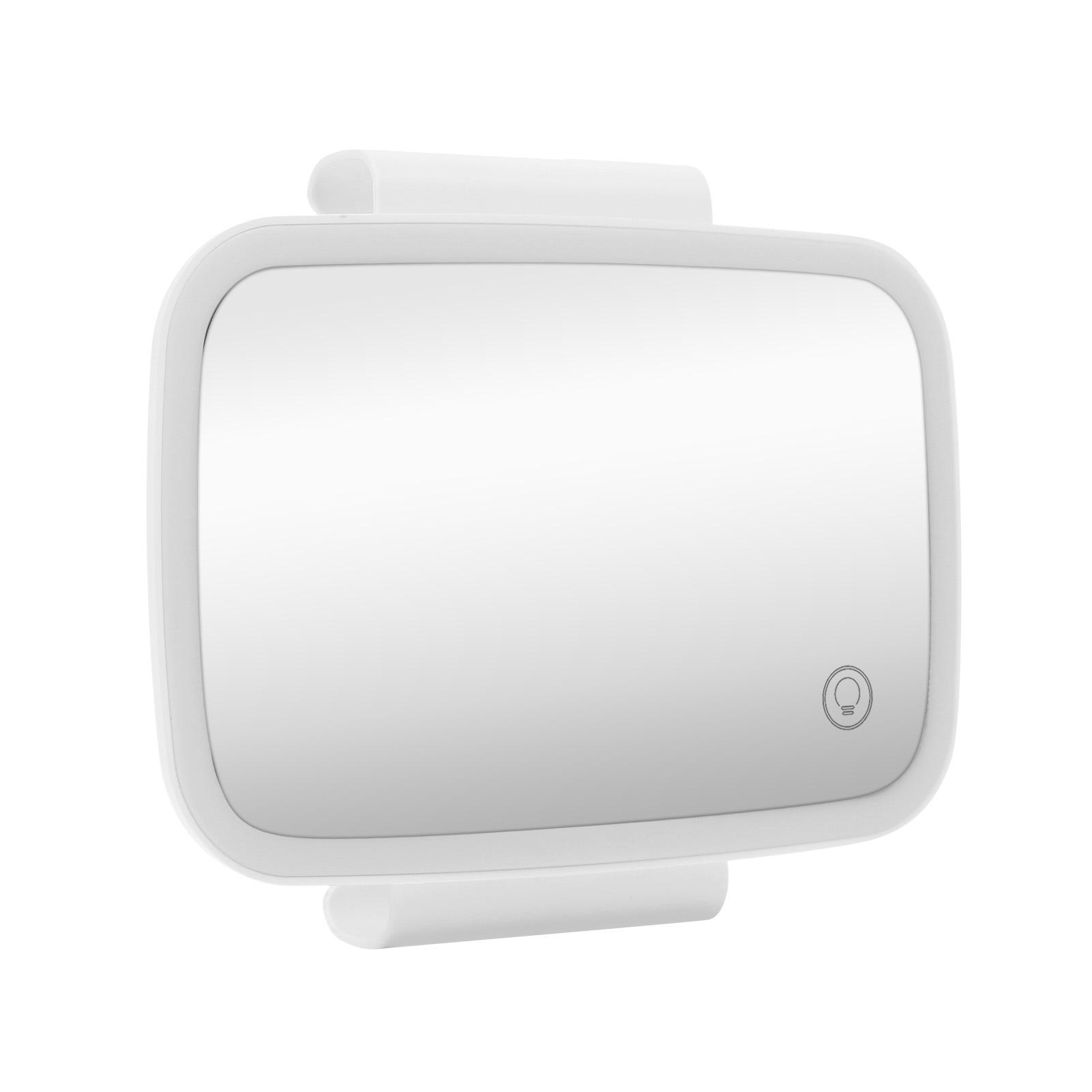 Car Sun Visor Mirror With LED Light Glass Adjustable Brightness Vehicle Interior Trim