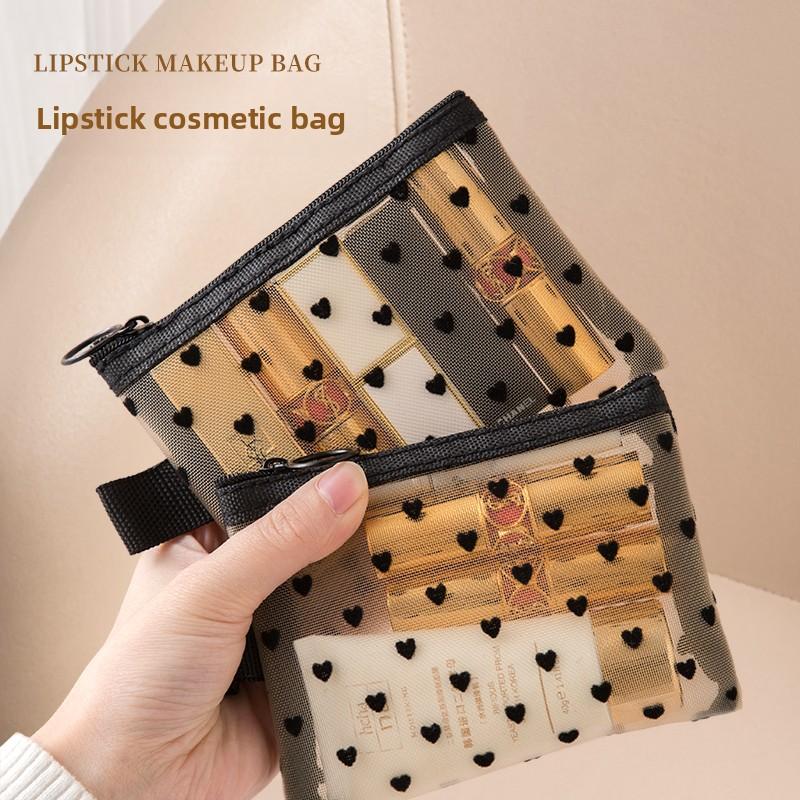 Mesh Cosmetic Bag, Lipstick Replenishment Card Bag, Mini Bag, Portable Storage